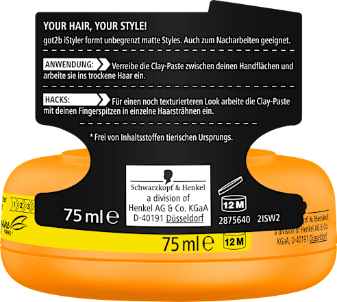 Styling Paste iStyler Texture Clay got2b