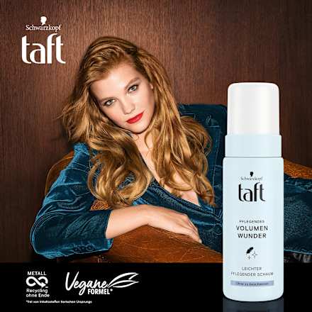 Pflegender Schaum Volumen Wunder Schwarzkopf taft