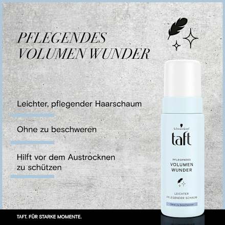 Pflegender Schaum Volumen Wunder Schwarzkopf taft