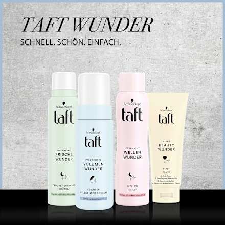 Pflegender Schaum Volumen Wunder Schwarzkopf taft