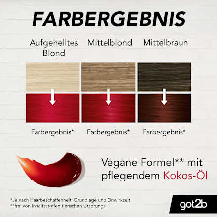 Haartönung Color Mask, Farb-Boost Rot got2b
