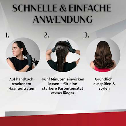 Farb-Glanzbehandlung Glossing, Intensives Rot Schwarzkopf Brillance