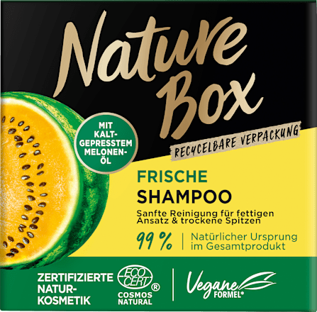 Festes Shampoo mit kaltgepresstem Melonen-Öl Nature Box