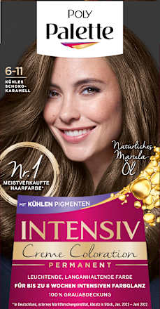 Haarfarbe 6-11 Kühles Schokokaramell Palette Intensive Color Creme