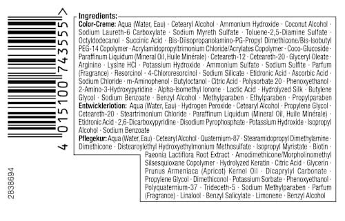 3in1 Pflege-Color-Creme dauerhafte Haarfarbe - Nr. 717 Hellbraun Schwarzkopf DIADEM