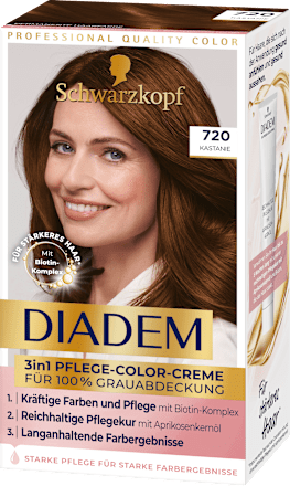 Haarfarbe 720 Kastanie  Schwarzkopf DIADEM