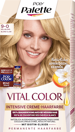 Haarfarbe Vital Color 9-0 Hellblond Palette Intensive Color Creme
