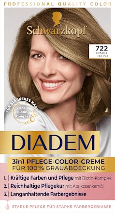 Haarfarbe 722 Dunkel Blond Schwarzkopf DIADEM