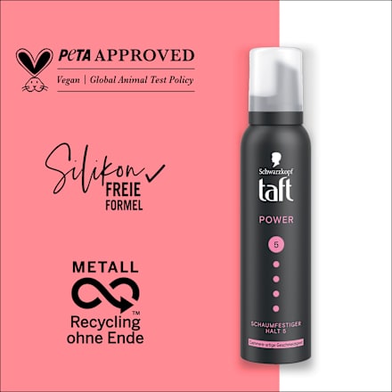 Schaumfestiger Power, Cashmere-artige Geschmeidigkeit Schwarzkopf taft