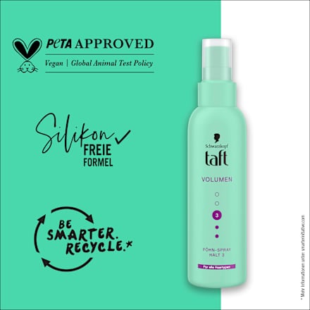 Föhn-Spray VOLUMEN Halt 3 Schwarzkopf taft