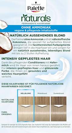 Haarfarbe Naturals 10-2 Aschblond Palette Intensive Color Creme