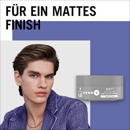 Haargel MATT WAX Halt 5 Schwarzkopf taft