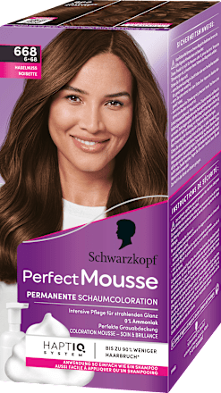Haarfarbe Schaum 668 Haselnuss Schwarzkopf Perfect Mousse