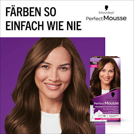 Haarfarbe Schaum 668 Haselnuss Schwarzkopf Perfect Mousse