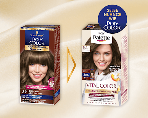 VITAL COLOR Creme Haarfarbe – Nr. 6-0 Hellbraun Palette Intensive Color Creme