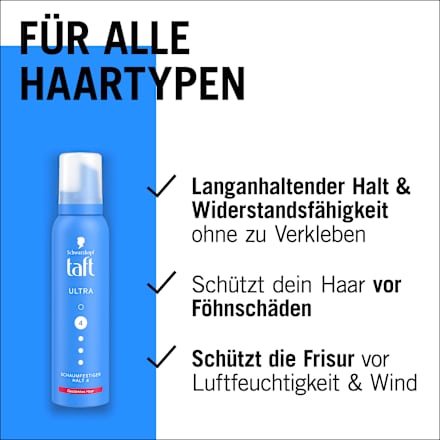 Schaumfestiger Ultra, gestärktes Haar Schwarzkopf taft