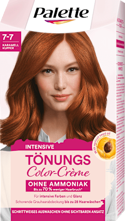 Haartönung Color-Crème 7-7 Karamel Kupfer Palette