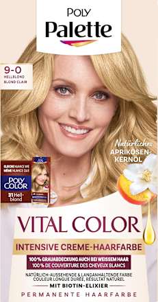 VITAL COLOR Creme Haarfarbe – Nr. 9-0 Hellblond Palette Intensive Color Creme