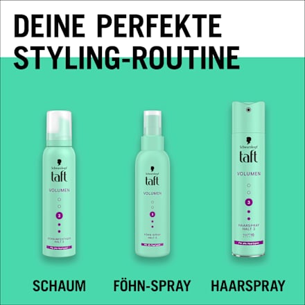 Föhn-Spray VOLUMEN Halt 3 Schwarzkopf taft