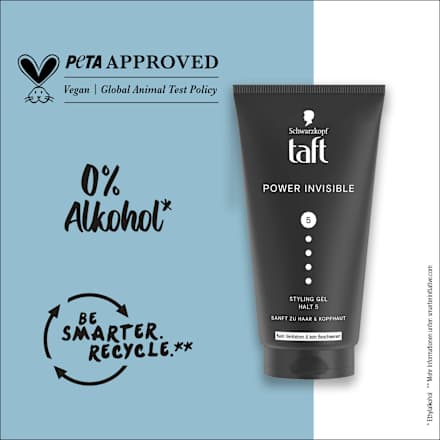 Haargel POWER INVISIBLE Halt 5 Schwarzkopf taft
