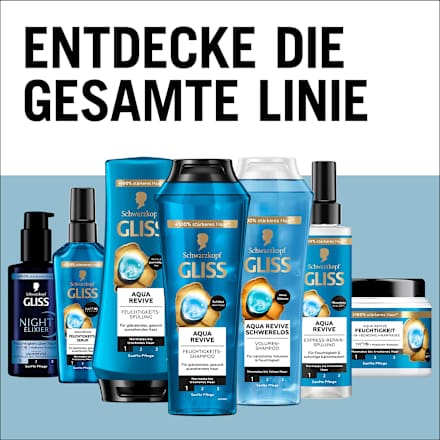 Shampoo Aqua Revive Schwerelos Schwarzkopf GLISS