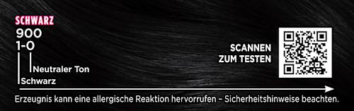 Intensiv-Creme-Coloration - Nr. 900 Schwarz Palette Intensive Color Creme