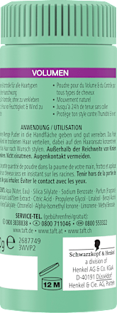 Haarpuder VOLUMEN Schwarzkopf taft