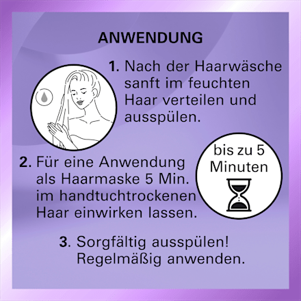 Haarkur Blonde Perfector, 2-in-1 Purple Aufbau Maske Schwarzkopf GLISS