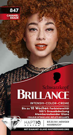 Haarfarbe 847 Caramel Braun Schwarzkopf Brillance