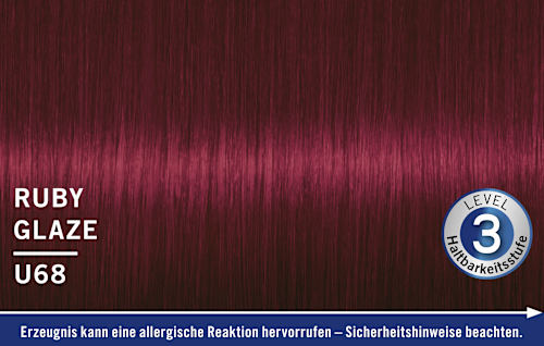 Haarfarbe Urban Metallics, U68 Ruby Glaze Schwarzkopf LIVE