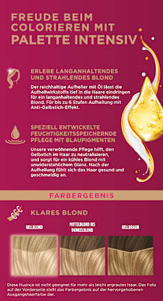 Haare Aufheller L6-0/100 Ultrablond Palette Intensive Color Creme