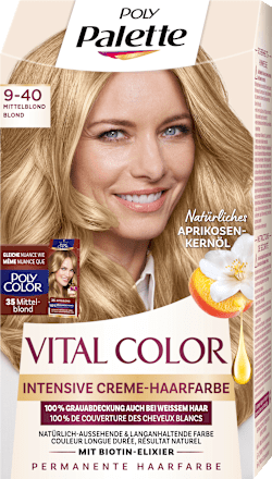 Haarfarbe Vital Color 9-40 Mittelblond Palette Intensive Color Creme