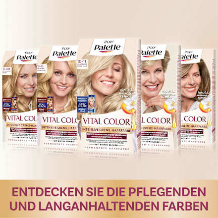 Haarfarbe Vital Color 10-11 Silberblond Palette Intensive Color Creme