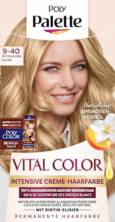 Haarfarbe Vital Color 9-40 Mittelblond Palette Intensive Color Creme