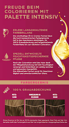 Haarfarbe 6-0/600 Hellbraun Palette Intensive Color Creme