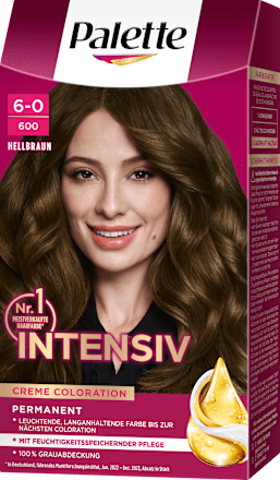 Haarfarbe 6-0/600 Hellbraun Palette Intensive Color Creme