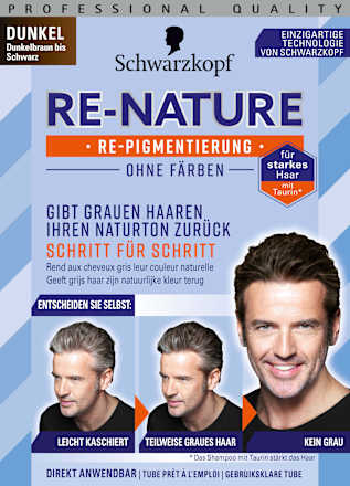 Re-Pigmentierungs-Creme Dunkel Männer  Schwarzkopf Re-Nature