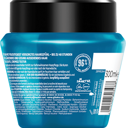 Haarkur 2-in-1 Feuchtigkeit, Aqua Revive  Schwarzkopf GLISS