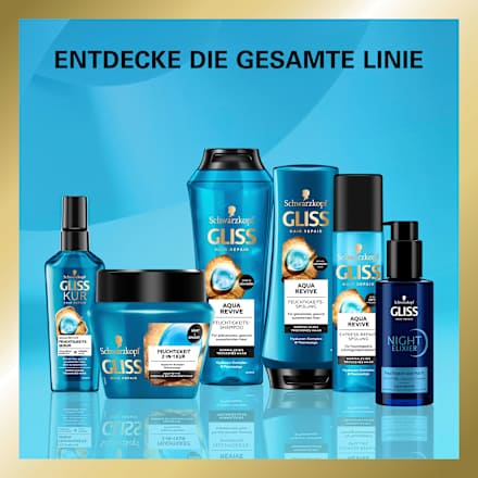 Haarkur 2-in-1 Feuchtigkeit, Aqua Revive  Schwarzkopf GLISS