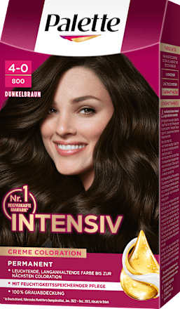Intensiv-Creme-Coloration 800 Dunkelbraun Palette Intensive Color Creme