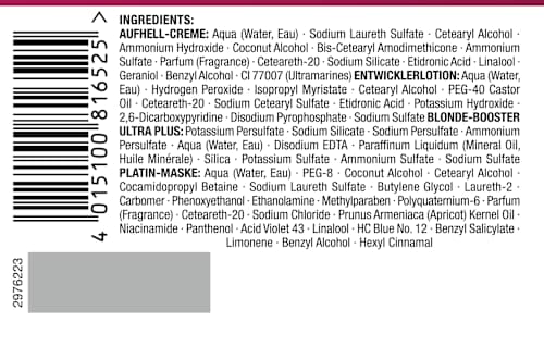 Intensiv Creme Coloration Permanenter Aufheller - Nr. L9-0 Platin Blond Palette Intensive Color Creme