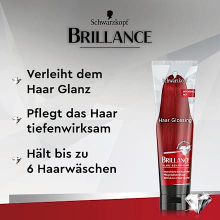 Farb-Glanzbehandlung Glossing, Intensives Rot Schwarzkopf Brillance