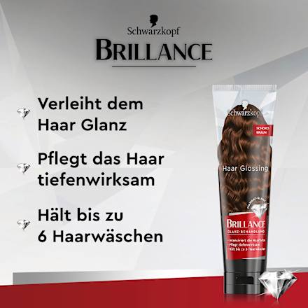 Farb-Glanzbehandlung Glossing Schoko Braun Schwarzkopf Brillance