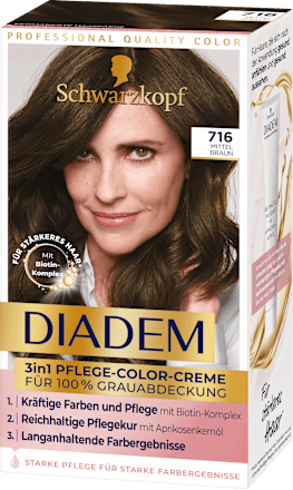 Haarfarbe 716 Mittelbraun Schwarzkopf DIADEM
