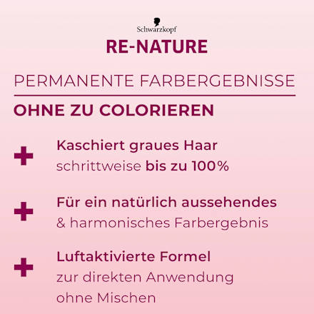 Haarfarbe Frauen Dunkel  Schwarzkopf Re-Nature