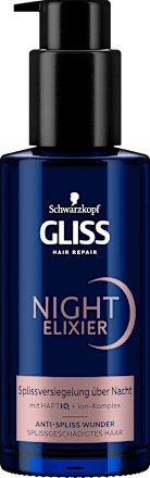 Haarkur Night Elixier Anti-Spliss Wunder Schwarzkopf GLISS