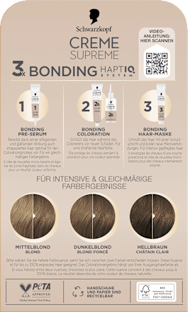 Dauerhafte Coloration Creme Supreme - Nr. 7-42 Dunkles Beigeblond Schwarzkopf CREME SUPREME