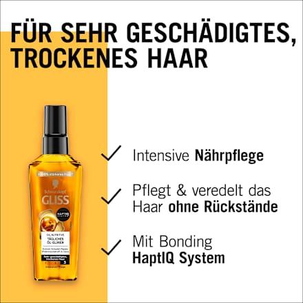 Hair Repair Tägliches Öl-Elixier Haarkur Schwarzkopf GLISS