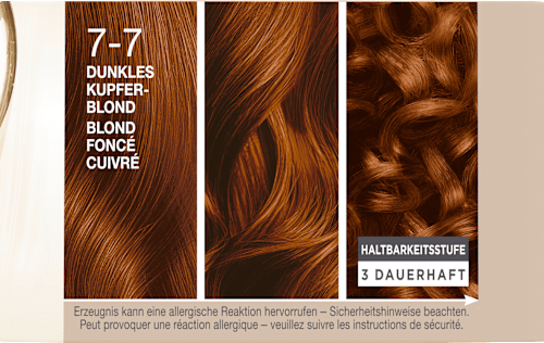 Haarfarbe 7-7 Dunkles Kupferblond Schwarzkopf CREME SUPREME