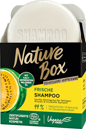 Festes Shampoo mit kaltgepresstem Melonen-Öl Nature Box